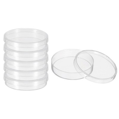 PATIKIL 55mm Plastic Petri Dishes with Lid, Plates Tissue Culture 