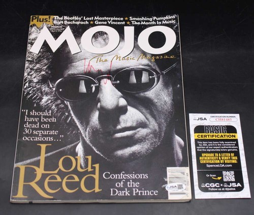 Lou Reed Signed 1996 MOJO Magazine Velvet Underground Autograph JSA ...