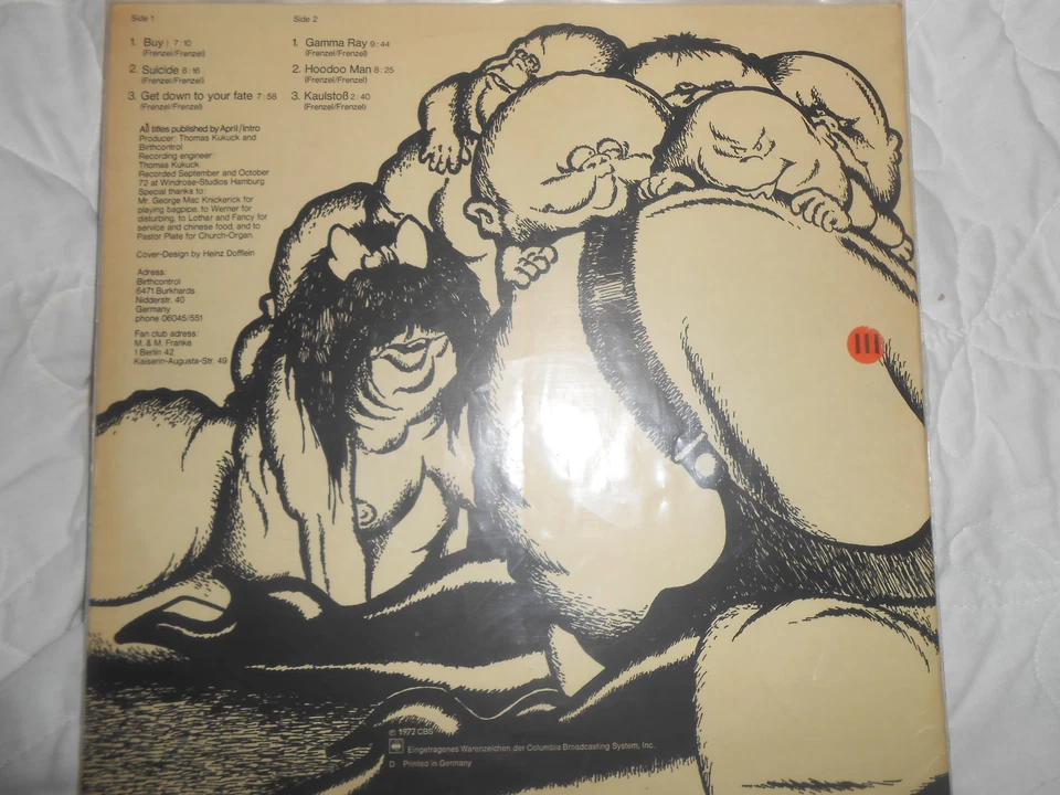 BIRTH CONTROL~"HOODOO MAN"~ORIG. 1972~KRAUTROCK~PROG ROCK~12'~LP~33rpm~RARE$$~M- - Bild 2 von 2