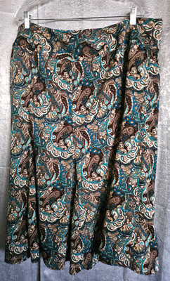 Gloria Lance Woman Maxi Skirt 18W Multicolored Psychedelic Hippy