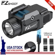 500 Lumens Pistol Flashlight 4 Rail Mounted Rechargeable Tactical Light HOT SALE