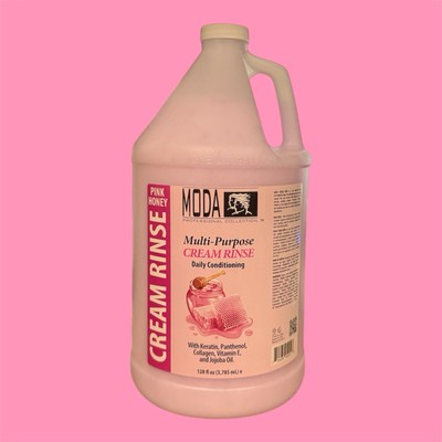MODA Multi-Purpose Pink Honey Cream Rinse Conditioning With Keratin Vit E 128,Oz