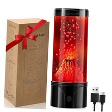 Volcano Lamp, Realistic Volcano Eruption Kids Night Light with USB/Battery