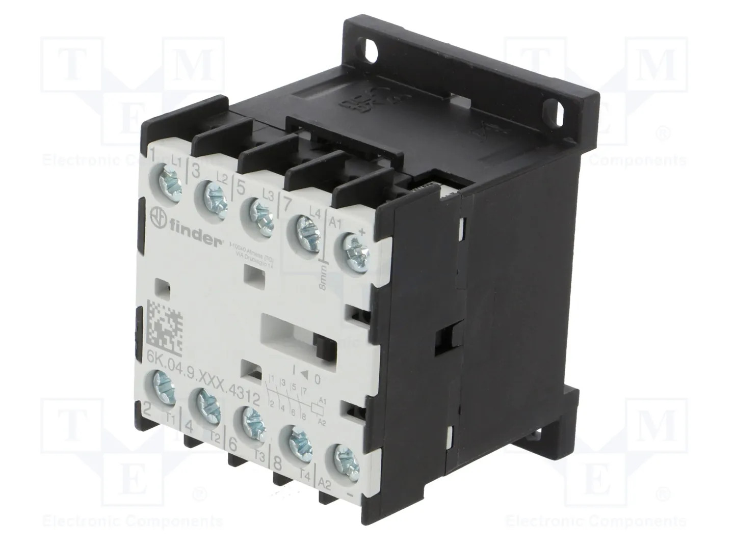 Contactor: 4-pole; NO x4; 24VDC; 12A; for DIN rail mounting; 6K