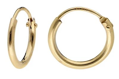 TRENDOR Schmuck Damen-Ohrringe Gold 333 / 8K Creolen Breite 1,3 mm Ø 11 mm 15169 - Bild 1 von 4