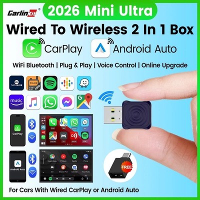 Wireless CarPlay Android Auto Adapter USB WiFi Bluetooth Auto Konverter