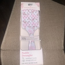 Wet Brush LoveShackFancy Paddle Detangler Hair Brush Rosa Beaux Pink New Read 