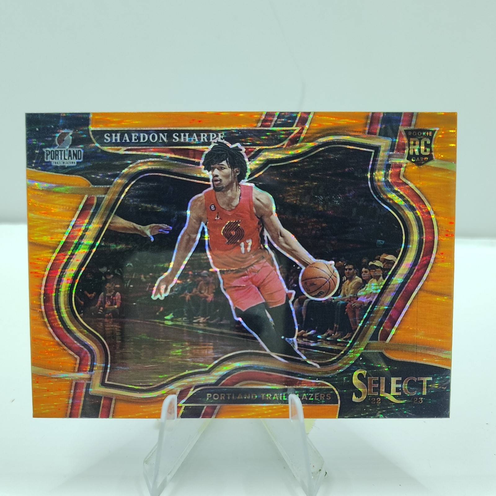 2022-23 Select Prizms Orange Flash #292 Shaedon Sharpe - Mint/NM SP 🔥🔥