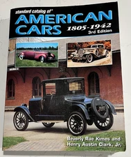 AMERICAN CARS: Standard Catalog of American Cars, 1805-1942, 3rd ED Krause Pu