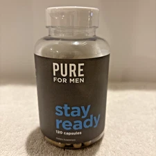 Pure for Men Stay Ready Fiber Supplement 120 Capsules EXP 11/25