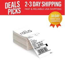 500 Count 4x6 Eco-Friendly Thermal Shipping Labels - Easy to Load Fanfold Design