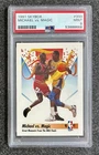 1991 SkyBox NBA Finals Michael Jordan vs. Magic Johnson #333 (HOF) PSA 9 MINT