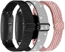 3-Pack Elastic Nylon Bands with Fitbit Inspire 3/Inspire 2/Inspire HR/Inspire...