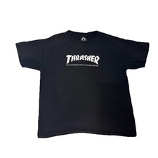 Thrasher Skateboard Black T-Shirt Unisex Size Large - Pre Owned - No Major Flaws