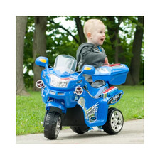 Kids Motorcycle 3-Wheel Ride on Toy 6V Electric Motorcycle Kids Ages 3-6, Blue