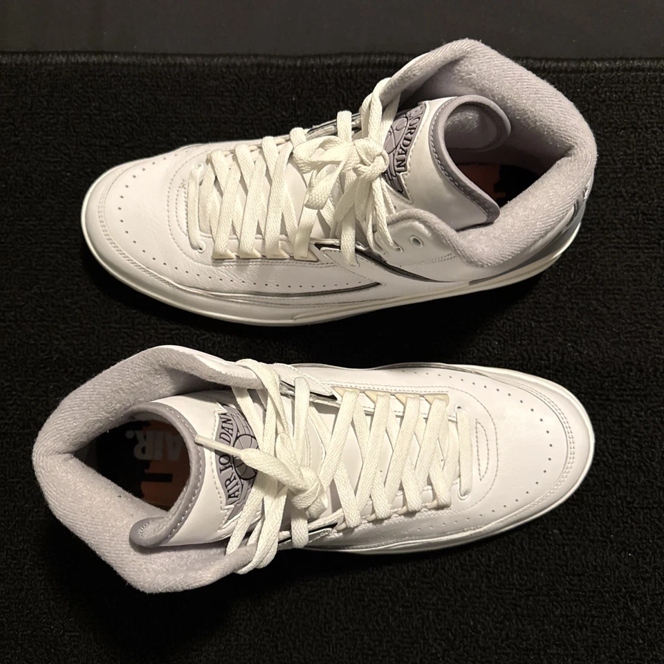 Hombre Talla 11.5 Jordan 2 Retro "Blanco Cemento" Gris Vela Negro Foto 4 de 4