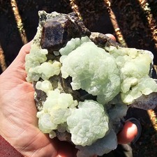 ☆World Class Bubbly Prehnite W/ Lusterous Andradite Diakon, Keyes Region, MALI☆