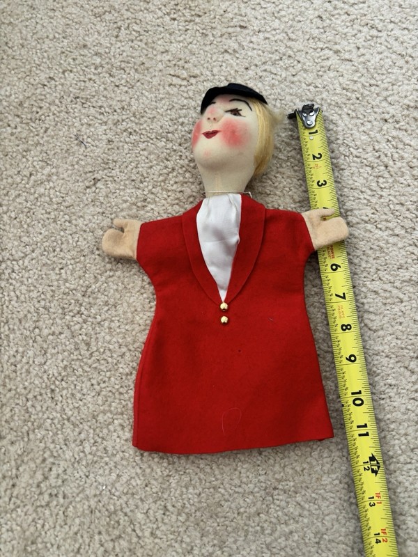 RARE KERSA Beste Handarbeit HORSE WOMAN HAND PUPPET 311 Made in Germany 12"