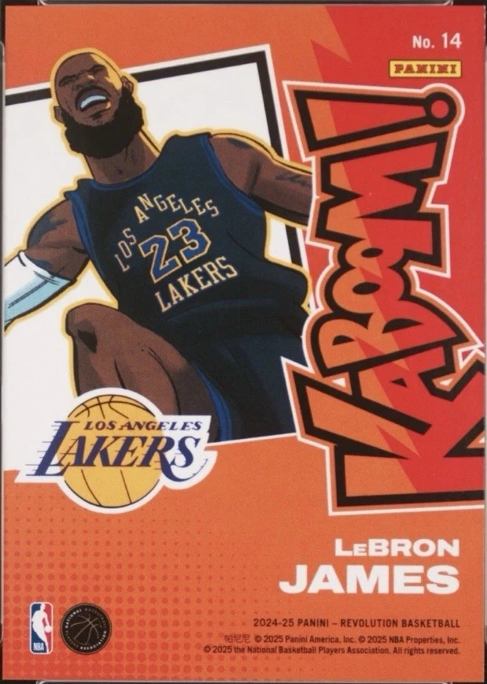 2024-25 Panini Revolution - Horizontal Kaboom LeBron James - Chase Pack Foto 2 de 2