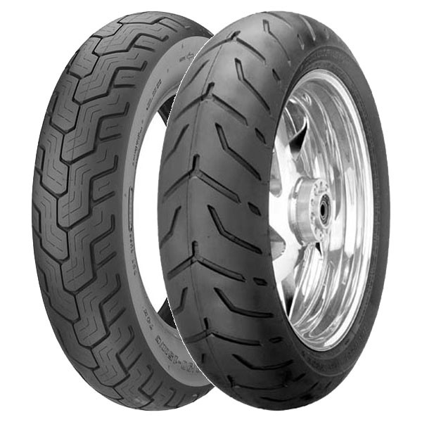 TYRE PAIR DUNLOP 90/90-17 49P D404 + 180/55-18 80H D407 H.D.