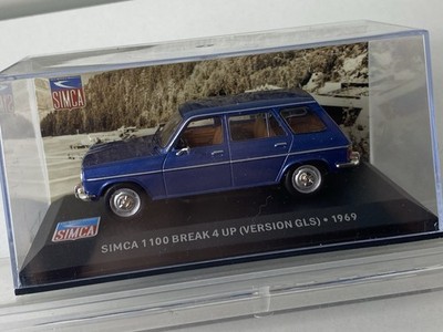 Simca 1100 Break ( 4 UP) GLS-in original package-1:43-vitrinebox with background