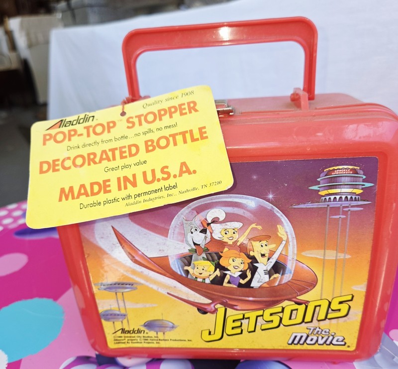 1996 Jetsons The Movie Plastic Lunch box With Thermas new Old Stock With Tags