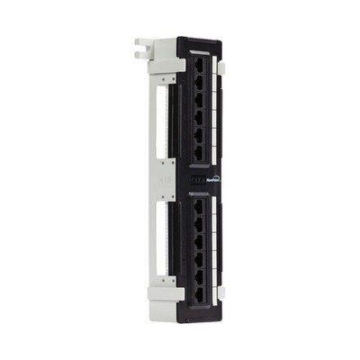 3 X 12-port Cat6 UTP LAN Mini patch panel w/surface wall mount bracket