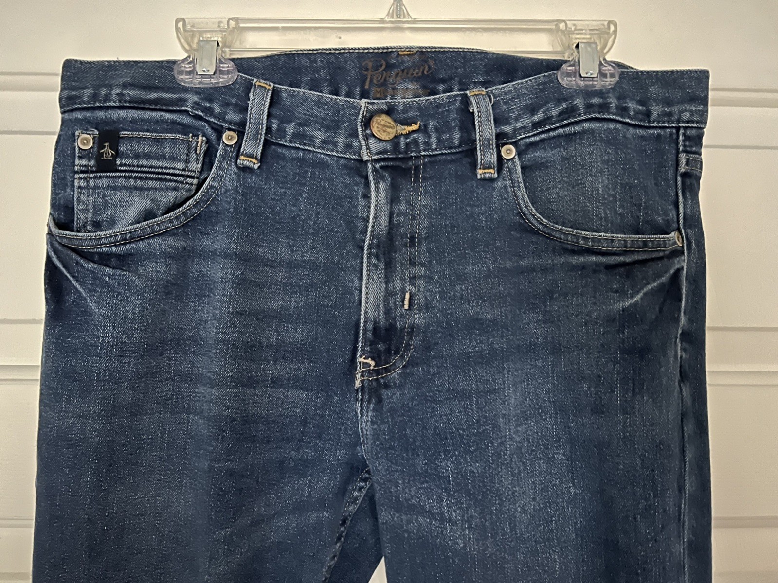 Original Penguin Jeans 33x32 Denim Cotton Medium Wash Made I