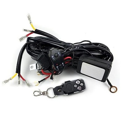 Double Color/High Low Beam 2 Lead Wiring Harness Kit 2Leads with remote control