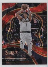 2023-24 Panini Select Courtside Red Cracked Ice Prizm Michael Porter Jr #223 5y7