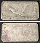 Vintage 1971 Foster 1 oz .999 Silver Art Bar ~ One Silver Eagle ~ 1500 Mintage