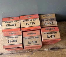 Rare Vintage Lot of 40 & 50s Distributor Heads NOS Car Parts Standard Brand