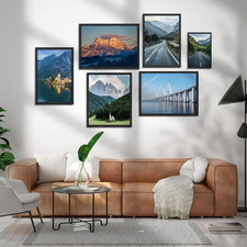 3Pack A4 Picture Frames, Wooden A4 Photo Frame 21 X 29.7Cm, Versatile A4 Fram...