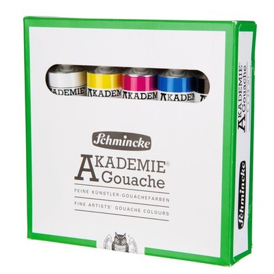 (3,39 /Stück) Akademie Gouache 5er Set Schmincke 5 x 20 ml, im Umkarton