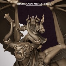 Highlands Miniatures Marduk Bull with Saddle (PREORDER FOR MARCH)