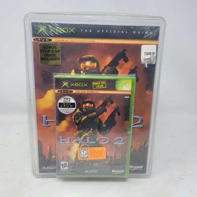 Halo 2 W/ Official strategy guide Blister ULTRA RARE Original Xbox New Sealed