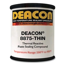 8875-THIN Thermal Reactive Paste Sealing Compound, 10 oz, Tube, Brown Whitmore