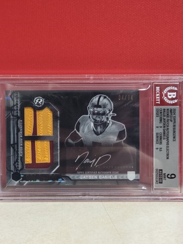 2024 Topps Resurgence Amped Up Rookie Patch Autographs Jayden Daniels /14