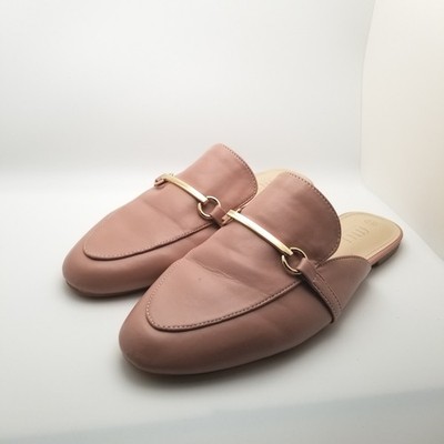 Musshoe Size 8.5 Pink Leather Mule Slides Shoes