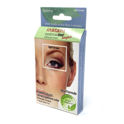 LOT O 6 Godefroy Instant Eyebrow Tint 6 Weeks Single Application Kits Light Brow