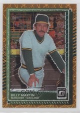2025 Panini Donruss Optic Orange Velocity Prizm Billy Martin #68 0hk3