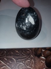 Vintage Marble Egg Black And White
