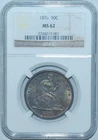 1876 NGC MS62 Seated Liberty Half Dollar