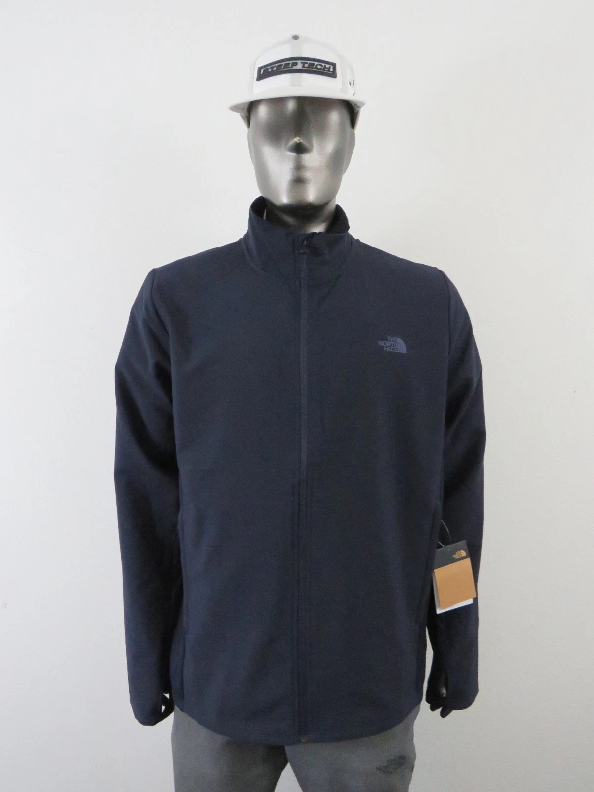 Mens The North Face Treadway Hybrid Futurefleece Fleece Sweater Jacket Navy $129