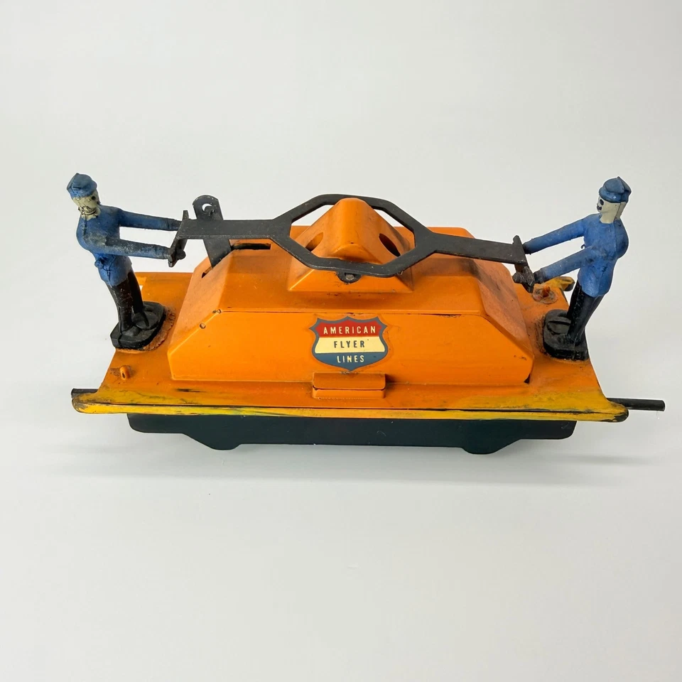 Vintage Gilbert American Flyer Hand Car & Baggage Wagon Cart  - Image 2 of 4