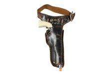 Vintage Hubley Colt 45 Toy Cap Gun Pistol & Holster Set