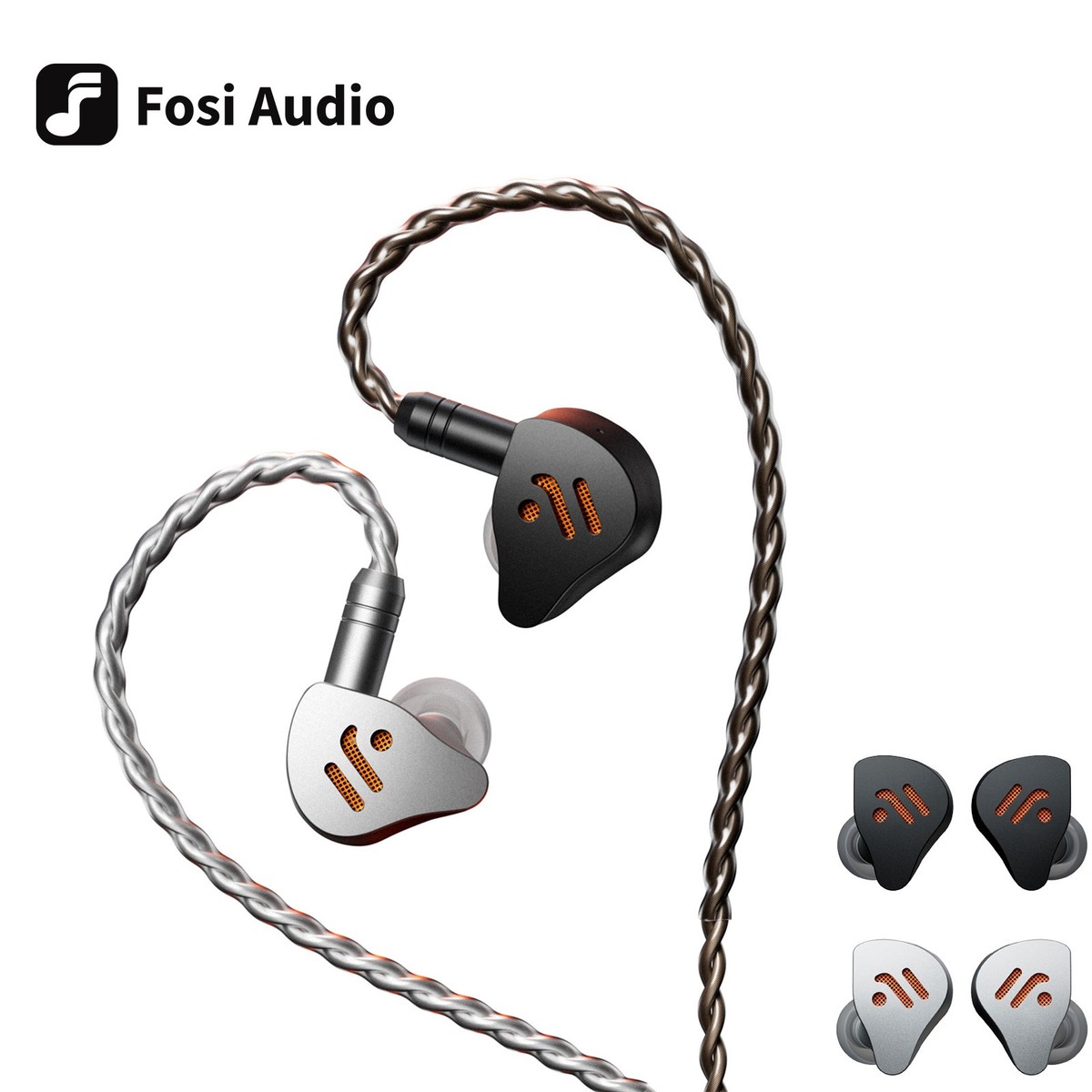 Fosi Audio IM4 Open-Back HiFi IEM Earphones N52 Dual Magnet 3.5mm