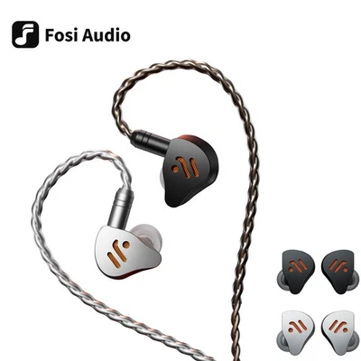 Fosi Audio IM4 Open-Back HiFi IEM Earphones N52 Dual Magnet, 3.5/ 4.4mm Balanced