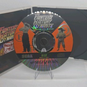 Fighter's History Dynamite Sega Saturn NTSC-J Japan Import Manual and Ram