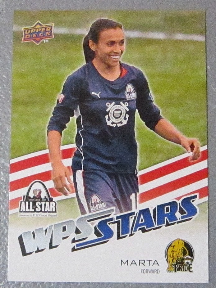 MARTA WPS STARS ROOKIE CARD 2010 UPPER DECK SOCCER